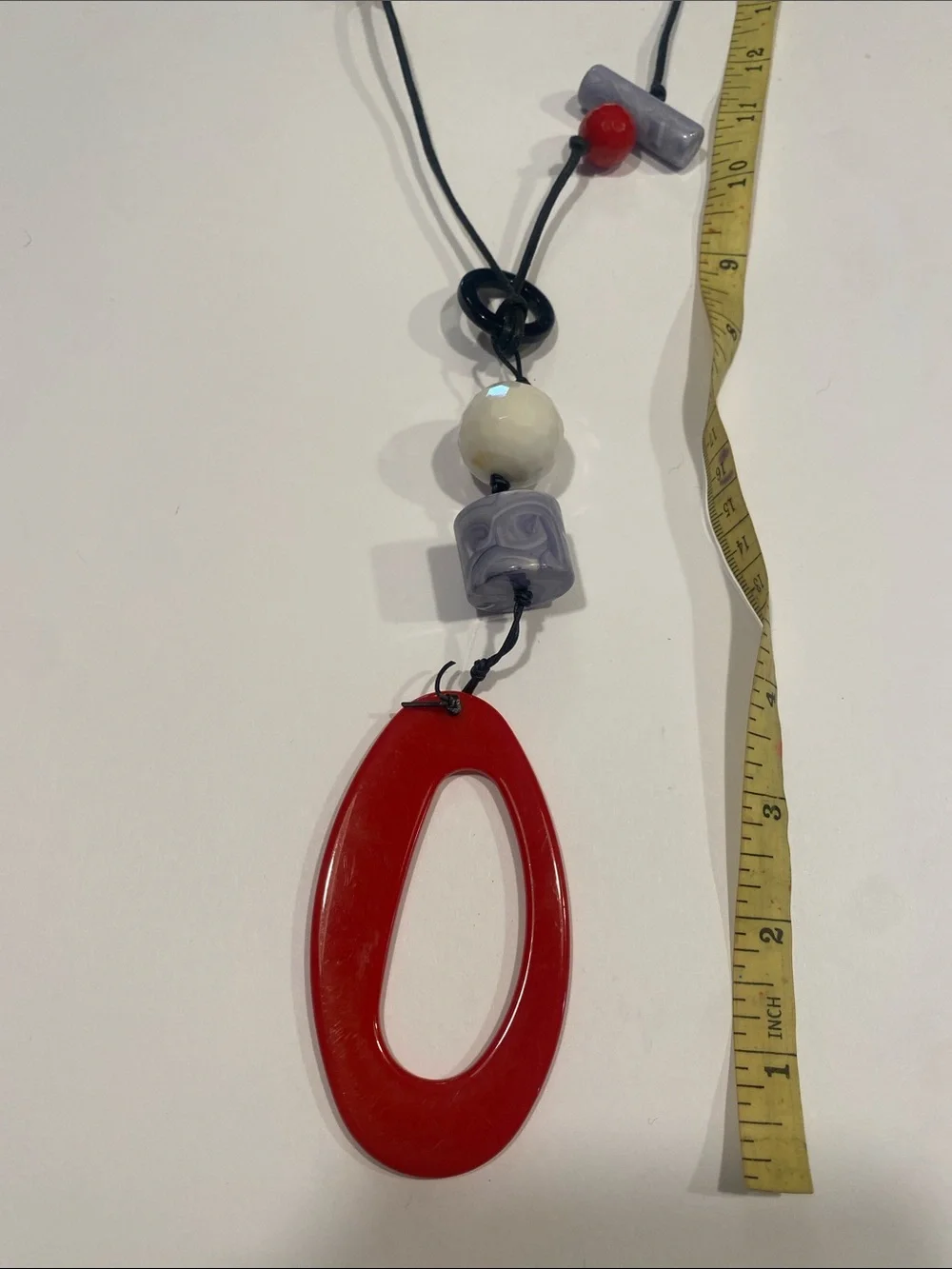 Red and Black Kids Long Bead Necklace - Unbranded (22 inches) boutique.